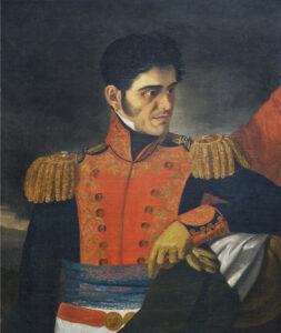Retrato de Antonio López de Santa Anna.
