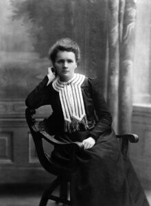 Marie Curie alrededor de 1903.